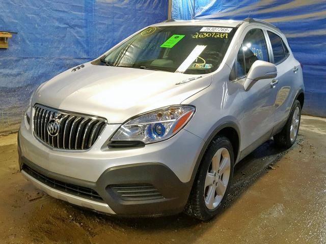 KL4CJASB7GB689607 - 2016 BUICK ENCORE SILVER photo 2