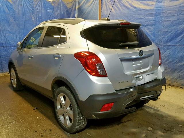 KL4CJASB7GB689607 - 2016 BUICK ENCORE SILVER photo 3