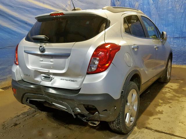 KL4CJASB7GB689607 - 2016 BUICK ENCORE SILVER photo 4