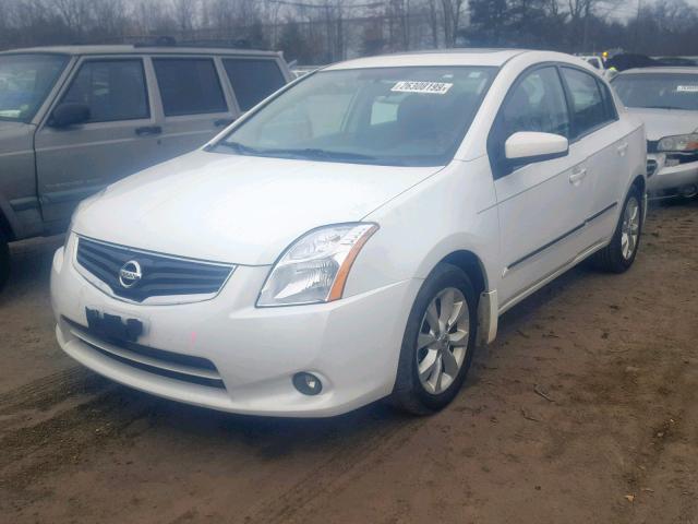 3N1AB6APXCL762369 - 2012 NISSAN SENTRA 2.0 WHITE photo 2