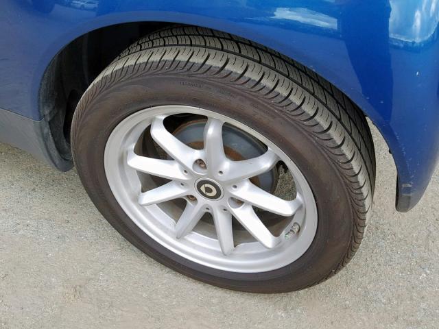 WMEEK31X38K159853 - 2008 SMART FORTWO PAS 蓝色 照片 9