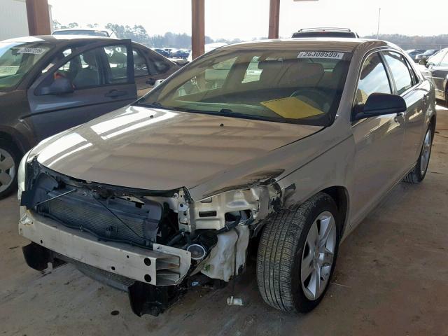 1G1ZA5E05AF112746 - 2010 CHEVROLET MALIBU LS GOLD photo 2
