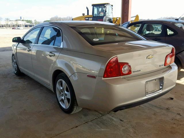 1G1ZA5E05AF112746 - 2010 CHEVROLET MALIBU LS GOLD photo 3