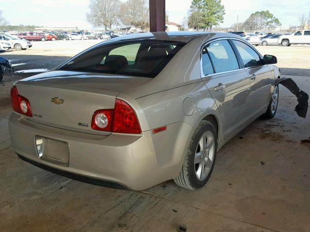 1G1ZA5E05AF112746 - 2010 CHEVROLET MALIBU LS GOLD photo 4
