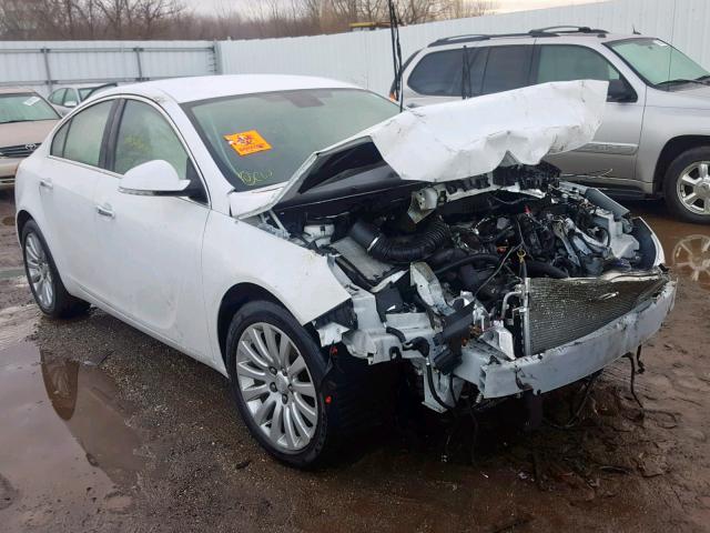 2G4GS5EK0C9133766 - 2012 BUICK REGAL PREM WHITE photo 1