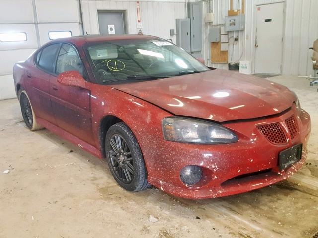 2G2WP552781133923 - 2008 PONTIAC GRAND PRIX RED photo 1