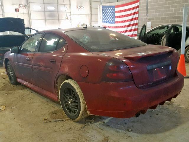 2G2WP552781133923 - 2008 PONTIAC GRAND PRIX RED photo 3