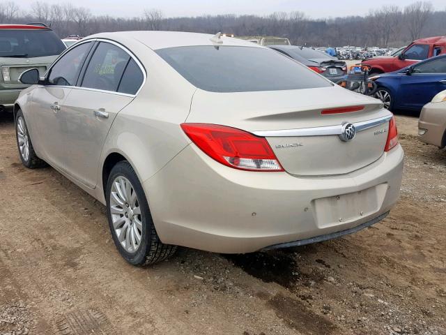 2G4GS5EK9C9145723 - 2012 BUICK REGAL PREM TAN photo 3