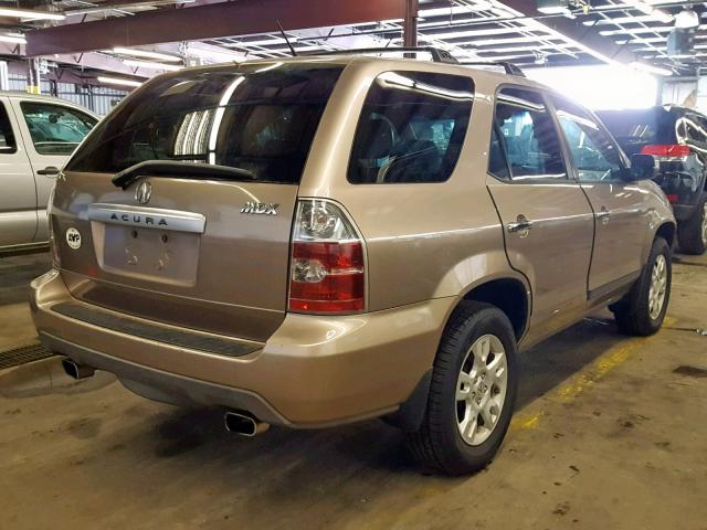 2HNYD186X4H536343 - 2004 ACURA MDX TOURIN GOLD photo 4