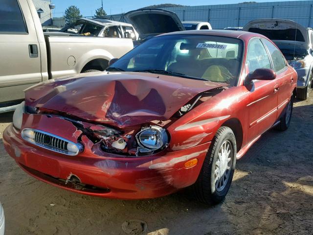 1MEFM53SXXG607872 - 1999 MERCURY SABLE LS BURGUNDY photo 2