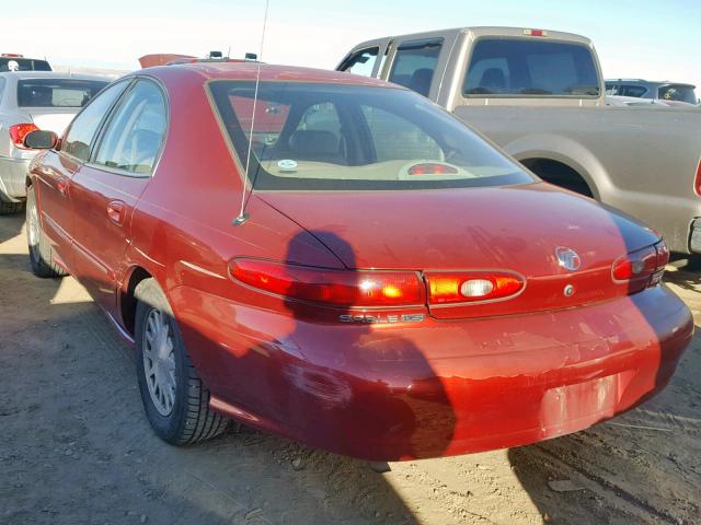 1MEFM53SXXG607872 - 1999 MERCURY SABLE LS BURGUNDY photo 3