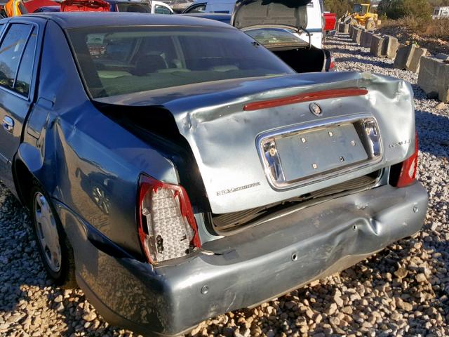 1G6KD54Y5YU270259 - 2000 CADILLAC DEVILLE BLUE photo 9