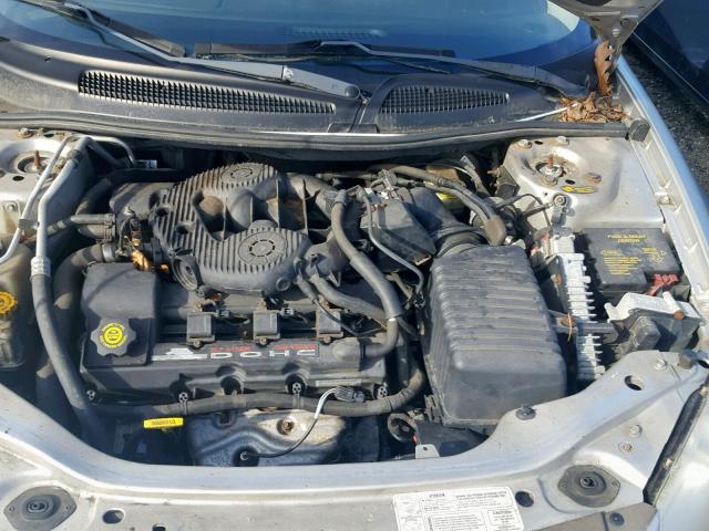 1C3AL56R92N189711 - 2002 CHRYSLER SEBRING LX GRAY photo 7