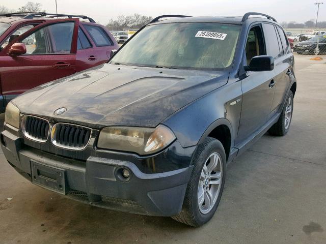 WBXPA93485WD22524 - 2005 BMW X3 3.0I BLACK photo 2