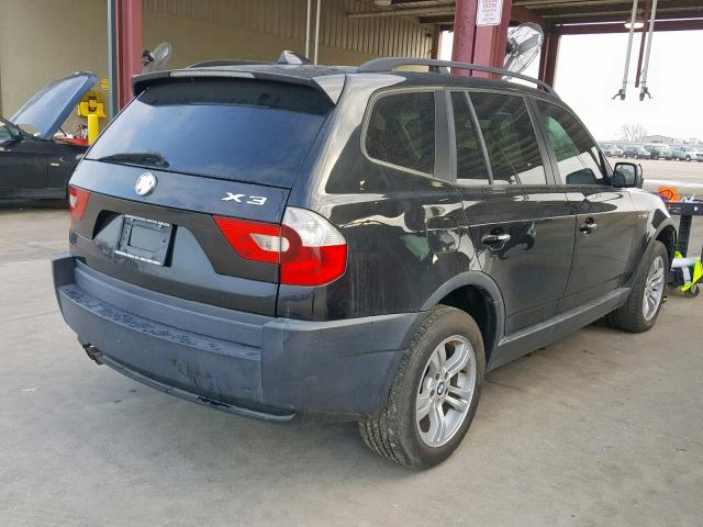 WBXPA93485WD22524 - 2005 BMW X3 3.0I BLACK photo 4