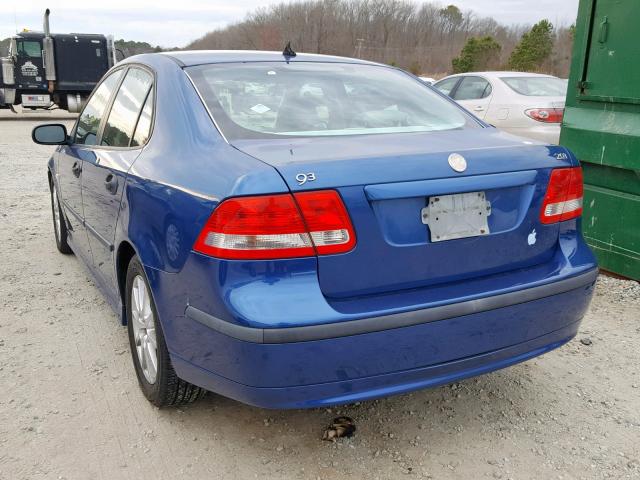 YS3FD49Y731053056 - 2003 SAAB 9-3 ARC BLUE photo 3