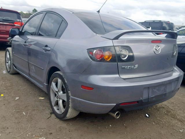 JM1BK123641161887 - 2004 MAZDA 3 S CHARCOAL photo 3