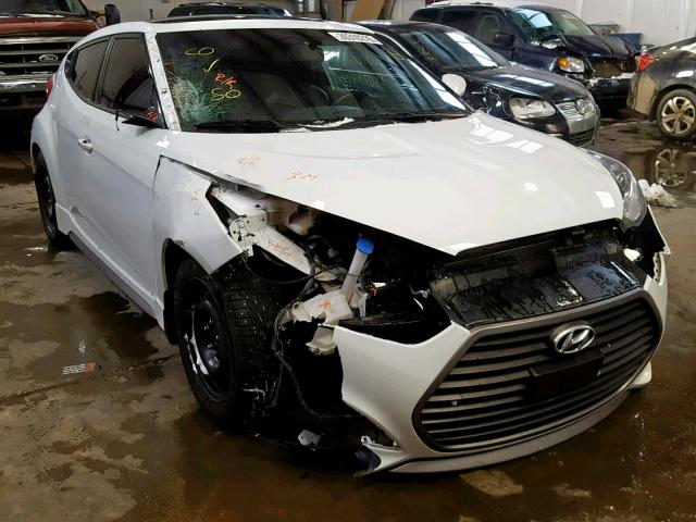 KMHTC6AE5GU297556 - 2016 HYUNDAI VELOSTER T WHITE photo 1