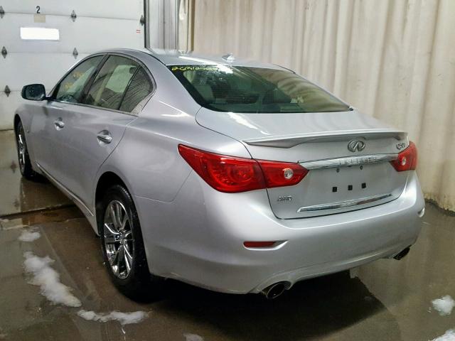 JN1BV7AR2FM419780 - 2015 INFINITI Q50 BASE SILVER photo 3