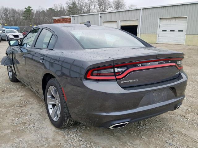 2C3CDXHGXHH541385 - 2017 DODGE CHARGER SX GRAY photo 3