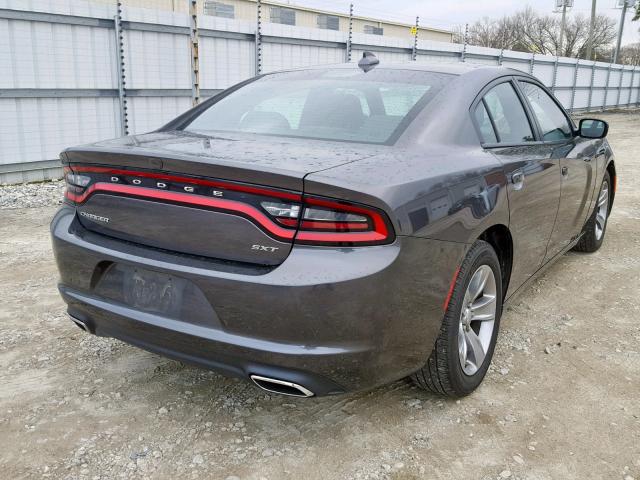 2C3CDXHGXHH541385 - 2017 DODGE CHARGER SX GRAY photo 4