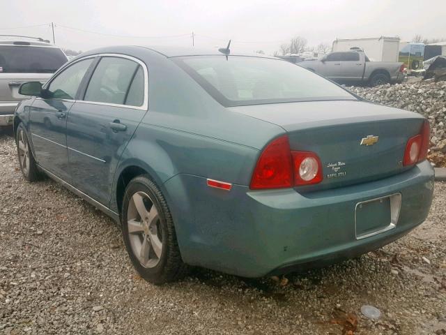 1G1ZJ57B99F252793 - 2009 CHEVROLET MALIBU 2LT GREEN photo 3