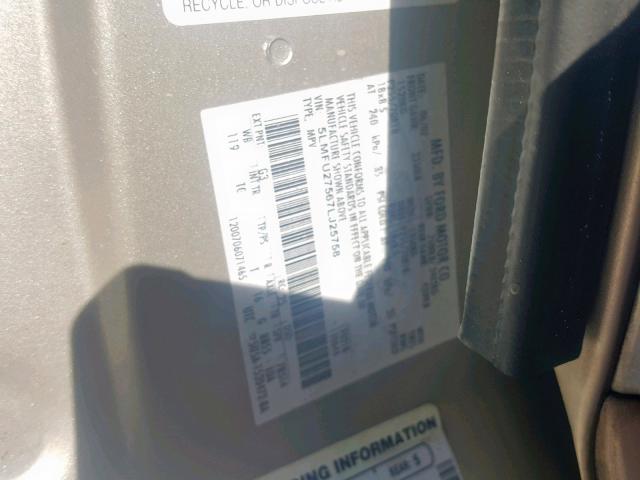 5LMFU27567LJ25758 - 2007 LINCOLN NAVIGATOR Алтын фото 10