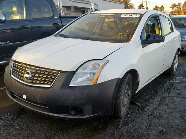 3N1AB61E87L659200 - 2007 NISSAN SENTRA 2.0 WHITE photo 2