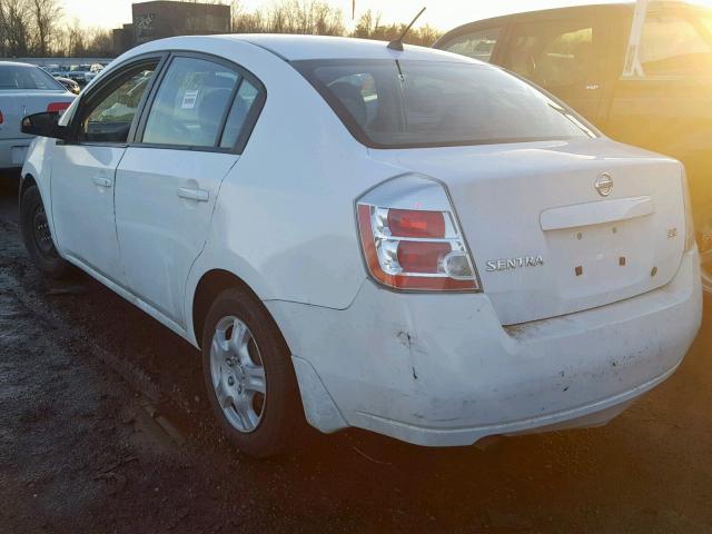 3N1AB61E87L659200 - 2007 NISSAN SENTRA 2.0 WHITE photo 3