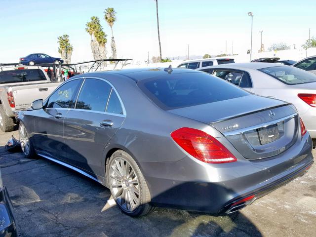 WDDUG8CB5GA249848 - 2016 MERCEDES-BENZ S 550 GRAY photo 3