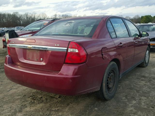 1G1ZS58F07F223257 - 2007 CHEVROLET MALIBU LS 栗色 照片 4