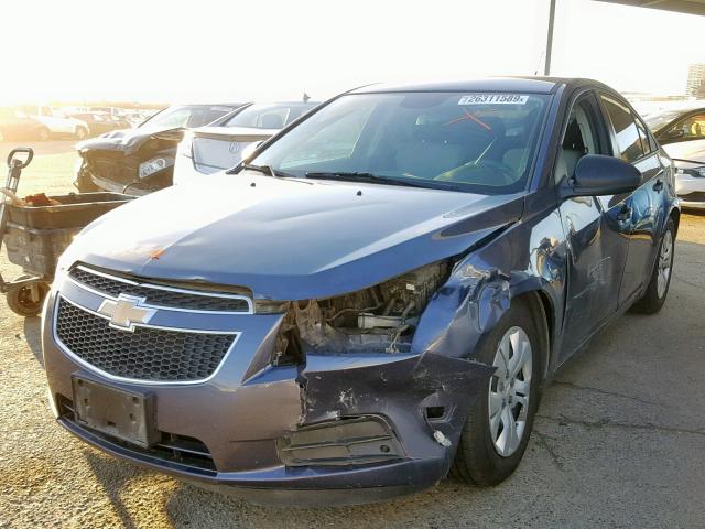 1G1PA5SG5E7182806 - 2014 CHEVROLET CRUZE LS BLUE photo 2