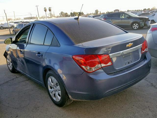 1G1PA5SG5E7182806 - 2014 CHEVROLET CRUZE LS BLUE photo 3