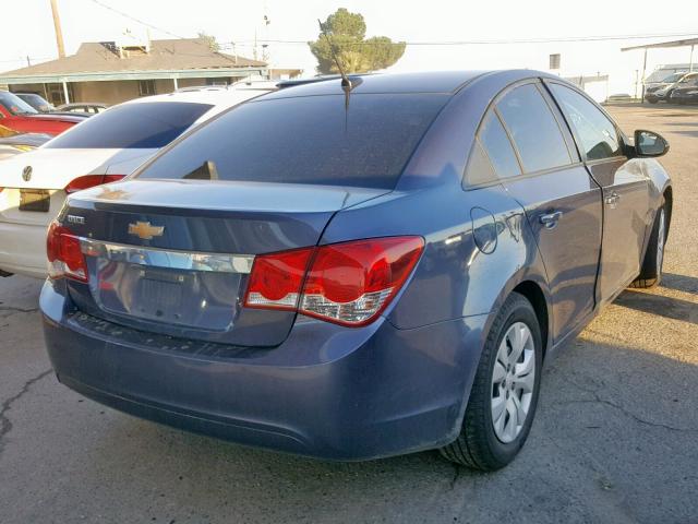 1G1PA5SG5E7182806 - 2014 CHEVROLET CRUZE LS BLUE photo 4