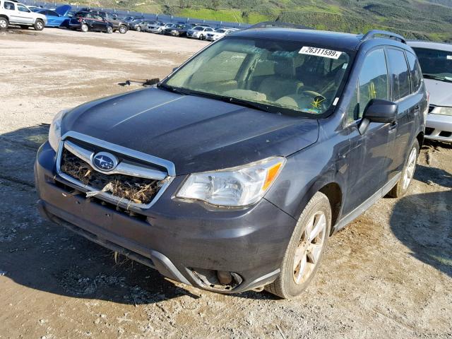 JF2SJAHC5GH455675 - 2016 SUBARU FORESTER 2 GRAY photo 2