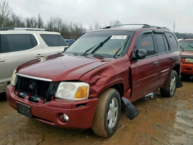 1GKDT13S332169941 - 2003 GMC ENVOY BURGUNDY photo 2