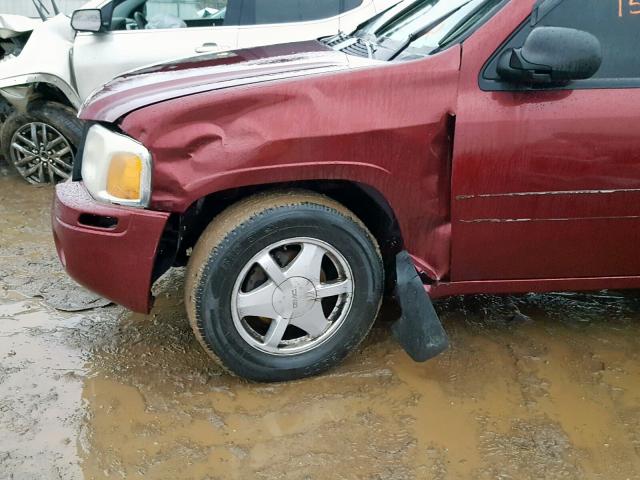 1GKDT13S332169941 - 2003 GMC ENVOY BURGUNDY photo 9