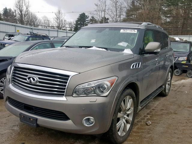 JN8AZ2NC9D9330749 - 2013 INFINITI QX56 GRAY photo 2