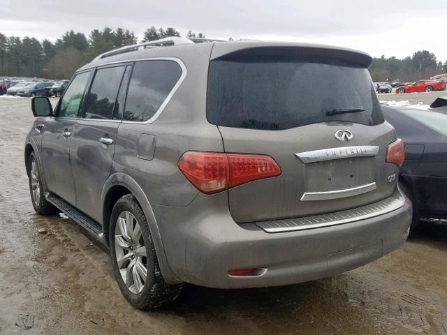 JN8AZ2NC9D9330749 - 2013 INFINITI QX56 GRAY photo 3