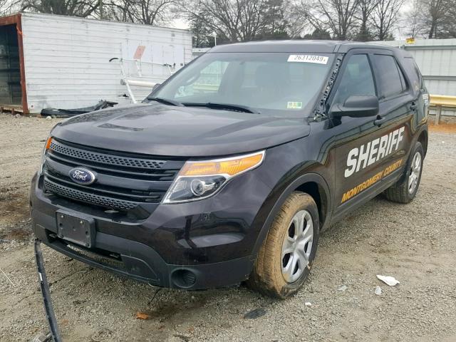 1FM5K8AR5DGC40911 - 2013 FORD EXPLORER P BROWN photo 2