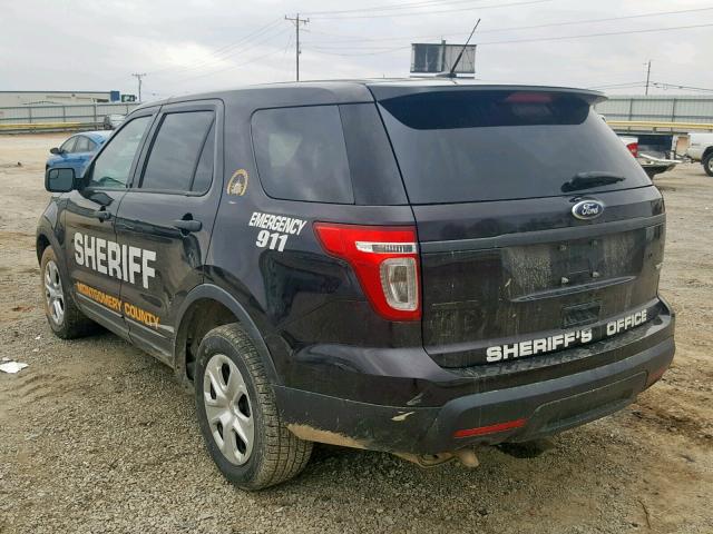 1FM5K8AR5DGC40911 - 2013 FORD EXPLORER P BROWN photo 3