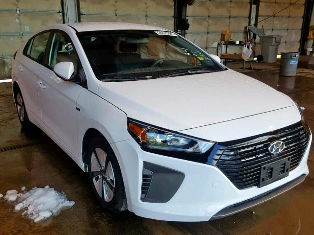 KMHC65LCXJU091301 - 2018 HYUNDAI IONIQ BLUE WHITE photo 1