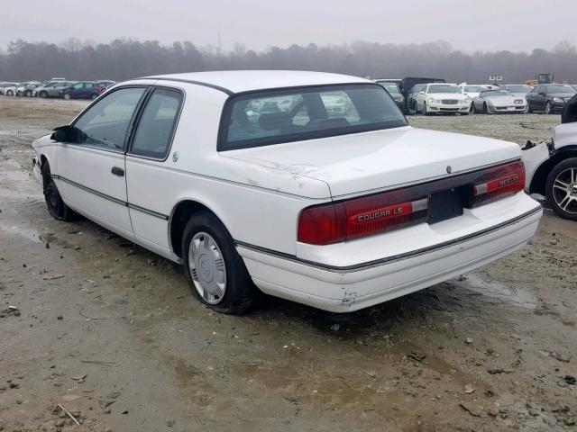 1MEPM6045MH657147 - 1991 MERCURY COUGAR LS WHITE photo 3