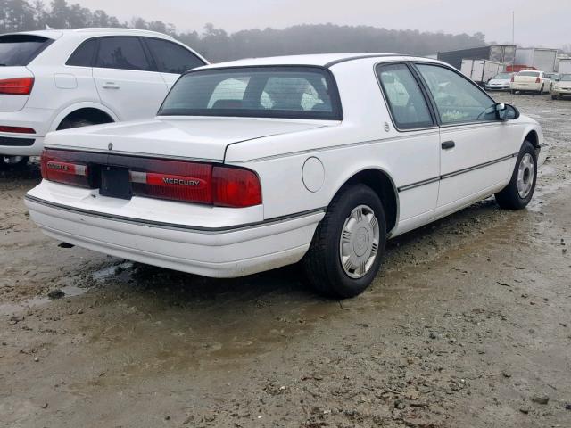 1MEPM6045MH657147 - 1991 MERCURY COUGAR LS WHITE photo 4