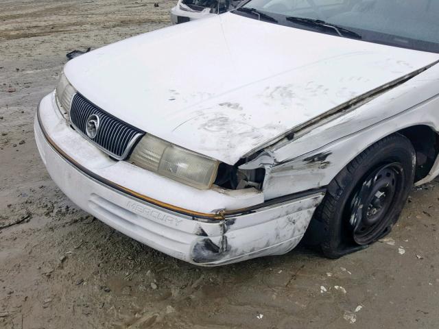 1MEPM6045MH657147 - 1991 MERCURY COUGAR LS WHITE photo 9