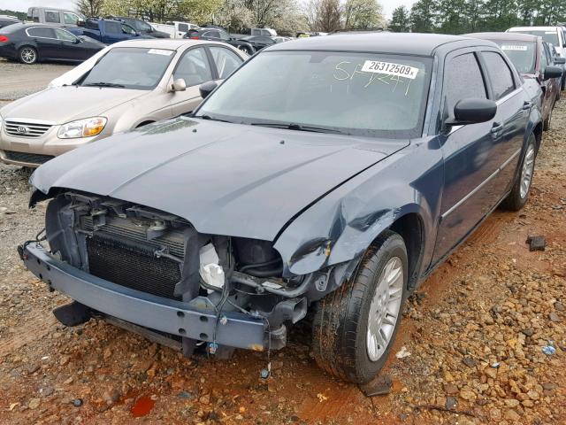 2C3KA43R87H822255 - 2007 CHRYSLER 300 BLACK photo 2