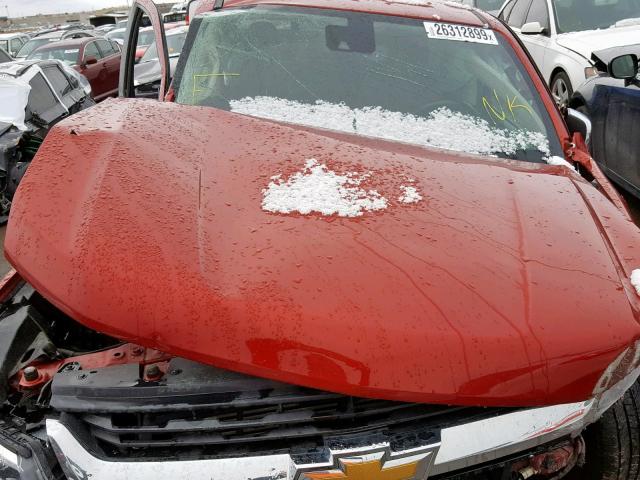 1GCPTCE14G1393501 - 2016 CHEVROLET COLORADO L RED photo 7