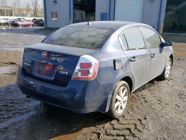 3N1AB61E77L615530 - 2007 NISSAN SENTRA 2.0 BLUE photo 4