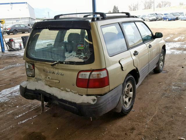 JF1SF63581H712816 - 2001 SUBARU FORESTER L GOLD photo 4