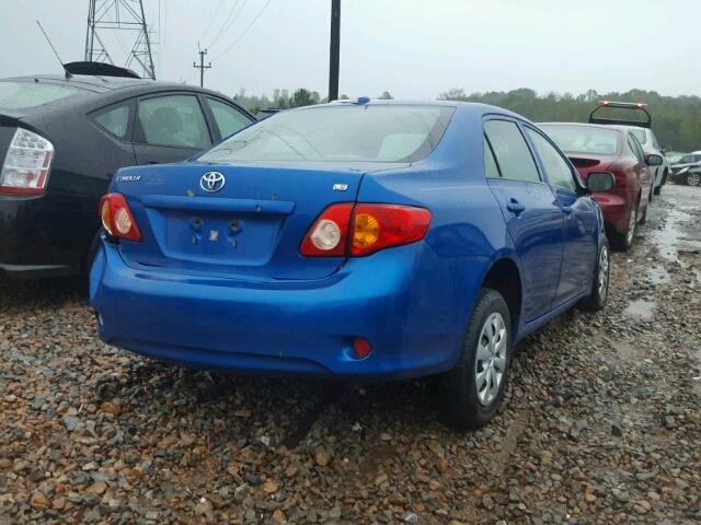 1NXBU4EE8AZ209601 - 2010 TOYOTA COROLLA BA BLUE photo 4